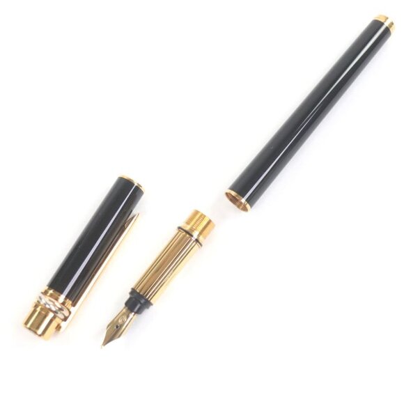 Cartier Nib 18K F Nib Trinity Cap Fountain Pen Stationery Black main image 7